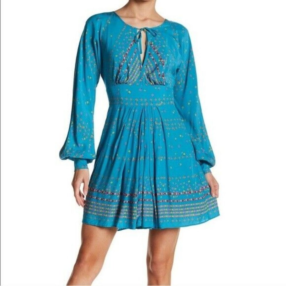 Free People Coryn Long Sleeve Mini Dress